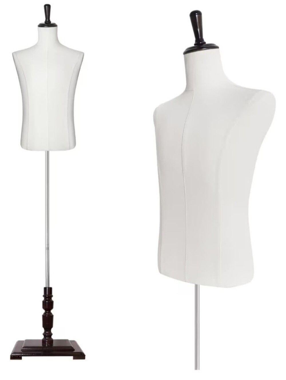 Sharewin 116013 Beige Male Mannequin Torso with Stand 61"-78" Adjustable Height